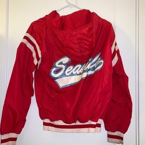 Vintage Seaside Bomber Jacket